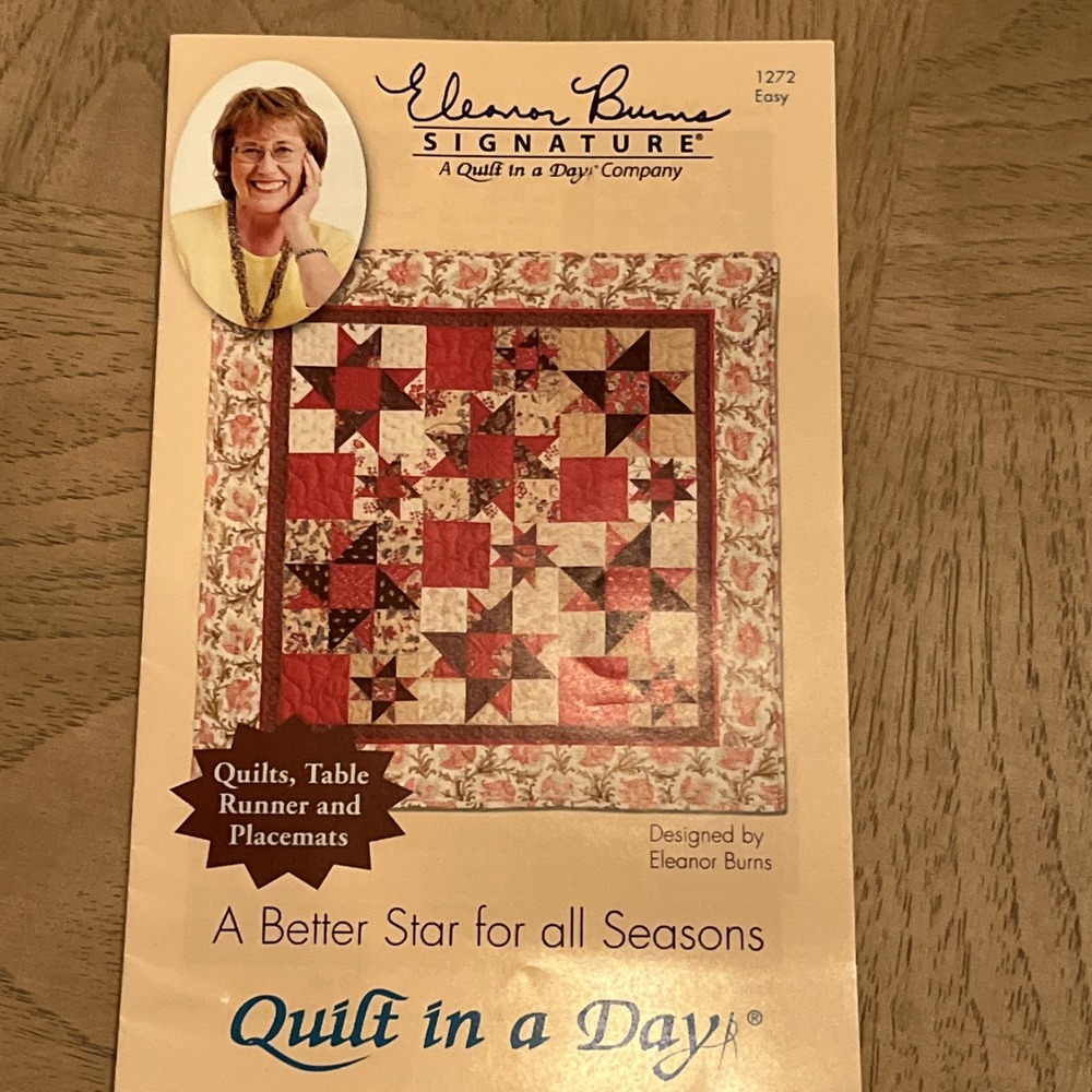 Quilt in a Day A Better Star for All Seasons Quilts, Table Runner and Placemats